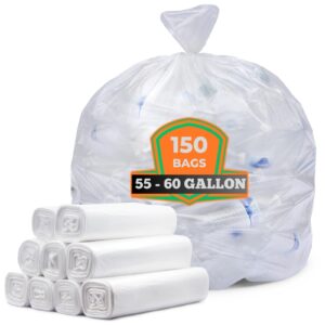 R4048N16 (4-12)HDPE trash bags 40"x48" 16mic,natural color 250bags/case