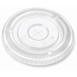 F107 PET FLAT LIDS 107mm HOLE 500PCS/CASE