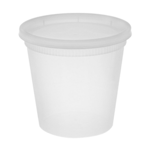 Plastic deli Soup cup + lids 24oz combo 240/case