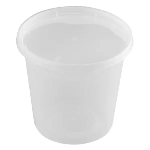 Plastic deli Soup cup + lids 32oz combo 240/case